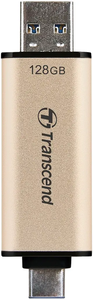 Накопитель 128GB USB 3.2 Type-A + Type-C JetFlash 930 R420/W400MB/s Черный Transcend teh0013382 - фото 9