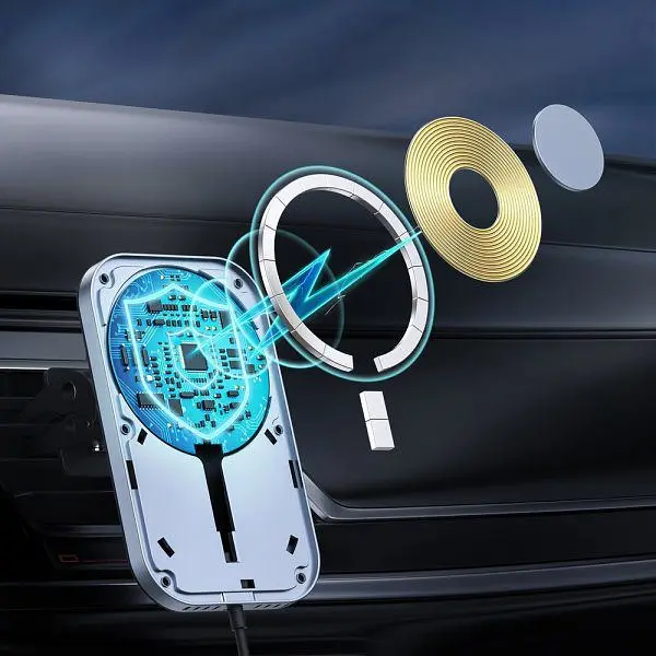 Автомобильное беспроводное зарядное устройство Choetech T200F201BK MagSafe QI 15Вт - фото 3