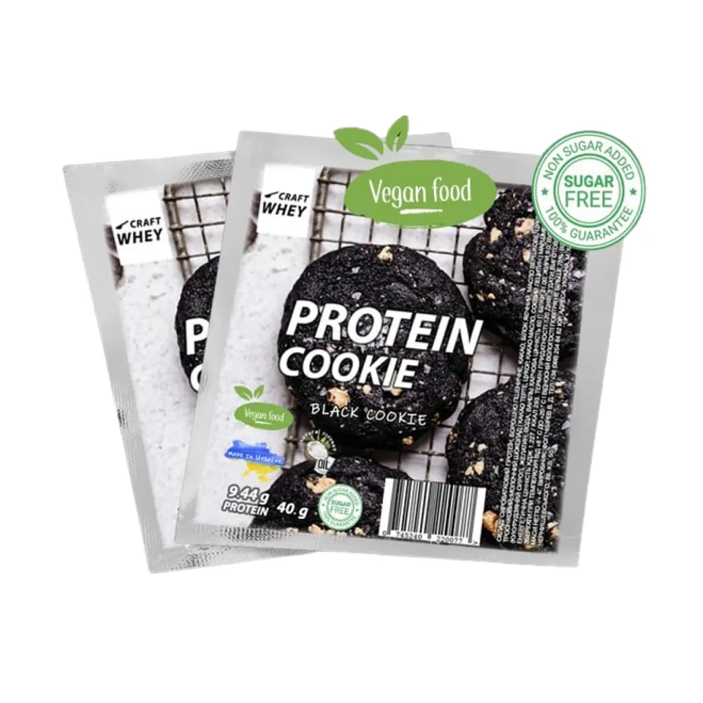 Протеїнове печиво, Protein Cookie — 40 г Black