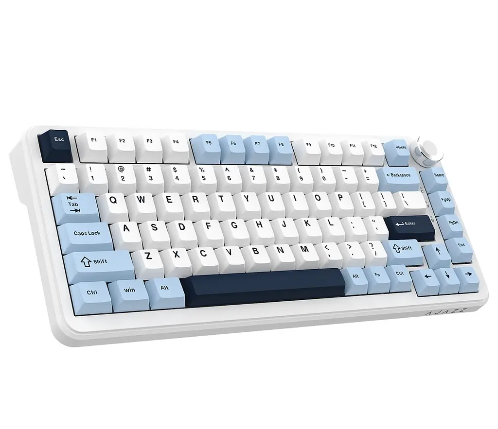 Клавіатура ігрова Ajazz AK-820 MAX PLUS Wireless White RGB Day Dream Switch Hot-Swap 2.4G/Bluetooth/USB - фото 2