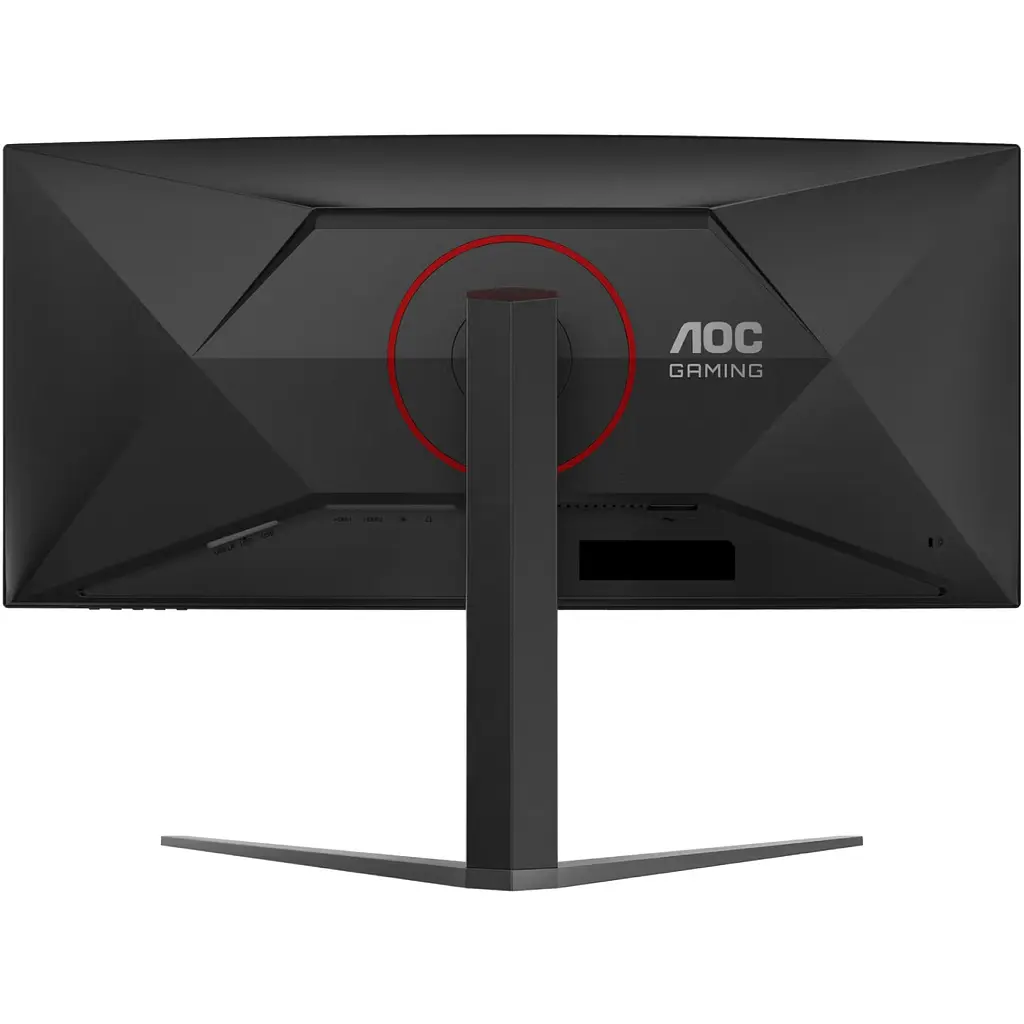 TFT 34" AOC CU34G4Z, WQHD, Fast VA, вигн., 240Гц, 2хHDMI, DP, USB-hub, HAS, чорно-червоний - фото 5