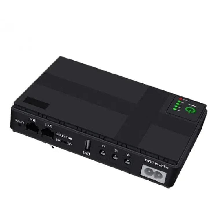 ИБП UPS для роутера 36W DC1036P, 10400 mAh Black DC 5/9/12V, 5.5x2.5mm, USB, POE для конвертера, ONU, камеры - фото 3
