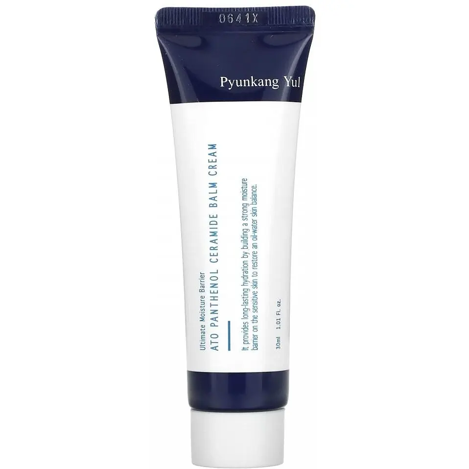 Крем-бальзам для обличчя Pyunkang Yul ATO Panthenol Ceramide Balm Cream відновлювальний 30 мл - фото 2