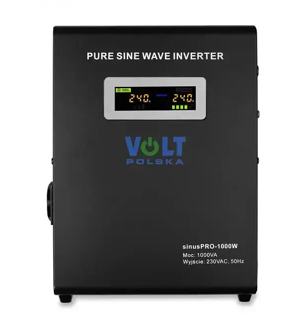 Гібридний ДБЖ/інвертор Volt Polska SINUS PRO 1000 W 12/230V 700/1000W (3SP100012W) - фото 2
