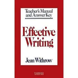 Effective Writing Teacher's manual