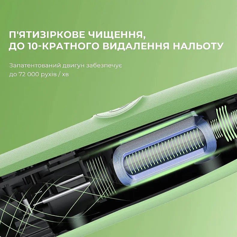 Электрическая зубная щетка Oclean Endurance Color Edition Green - фото 3