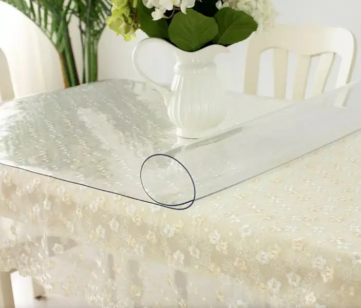 Мягкое стекло силиконовая скатерть на стол Soft Glass Защита для мебели (2.8х1.2 м) толщина - 2.0мм Прозрачное - фото 2