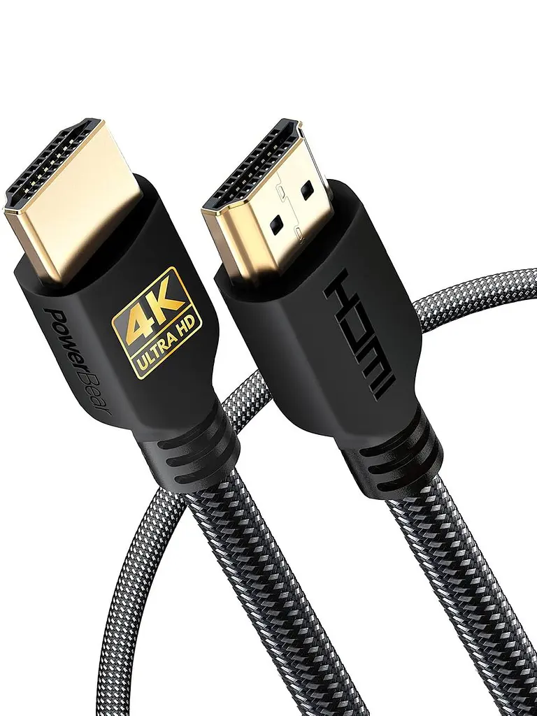 HDMI кабель PowerBear 4K 60Hz 1 м нейлоновый с позолоченными коннекторами