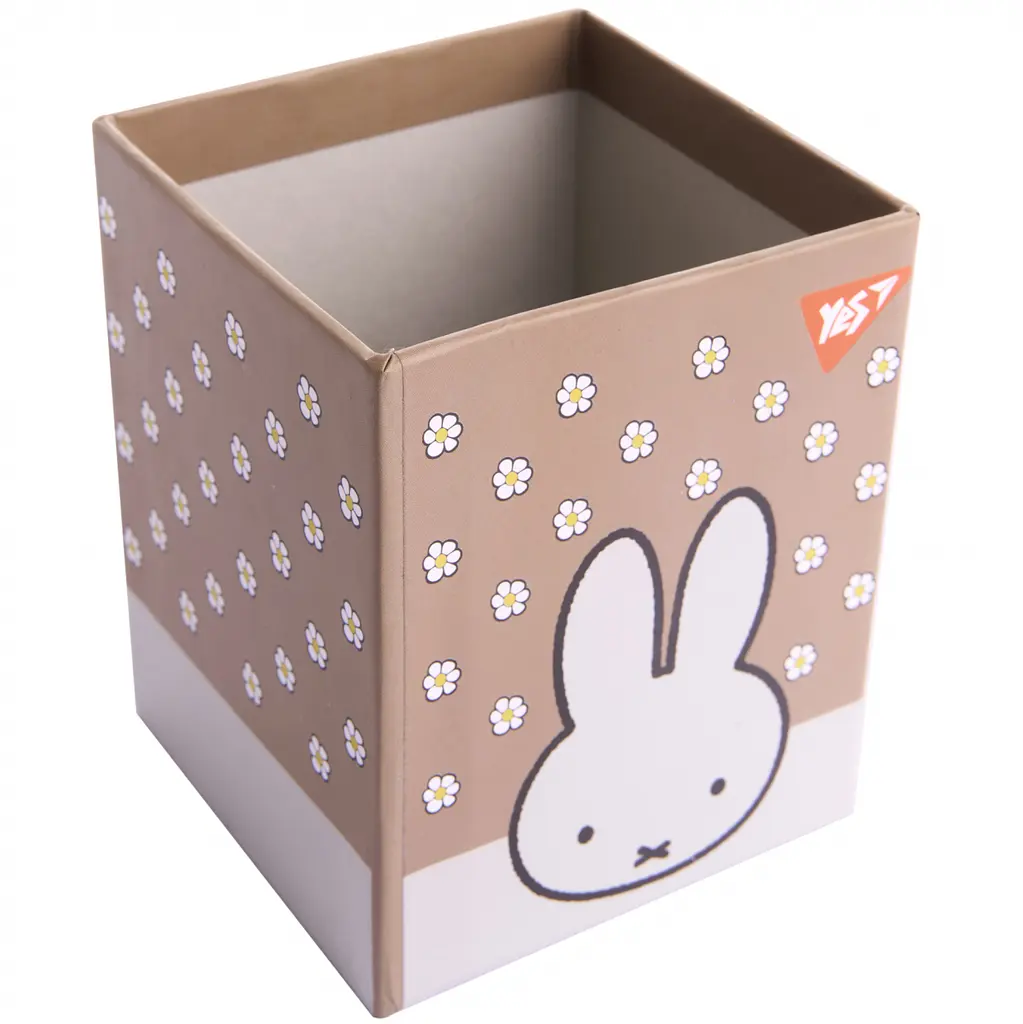 Стакан для письмового приладдя Yes Miffy картон 8х8х10 см бежевий (708335) - фото 2
