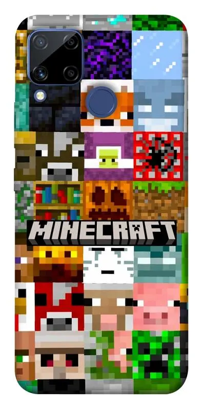 Чохол Demsky Minecraft collage для Realme C15