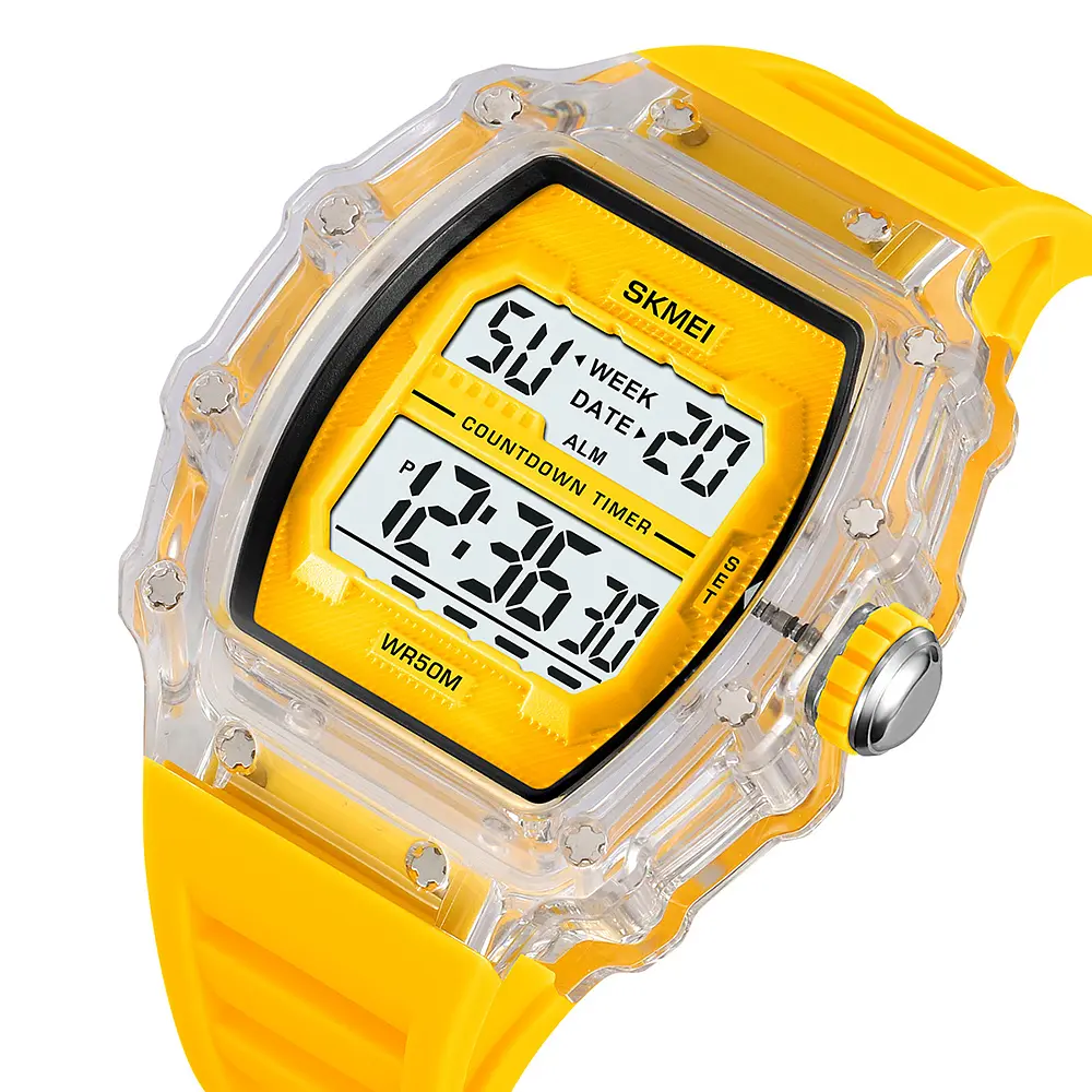 Чоловічий наручний годинник 2296WTYL White-Yellow Skmei acs0030037 - фото 3
