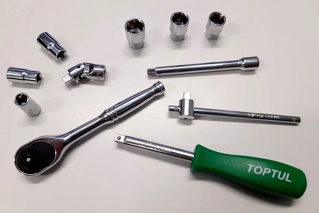 Набір інструменту в кейсі Toptul 1/4" 17од. GCAD1701 - фото 3
