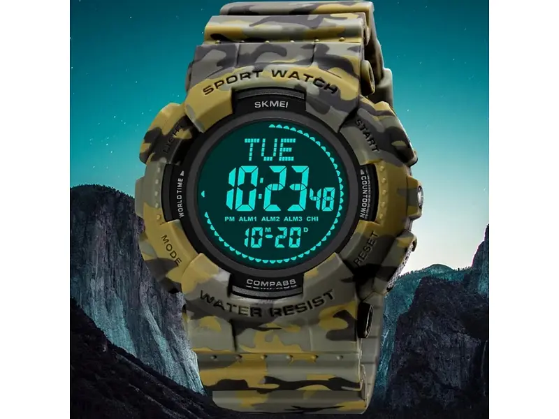 Чоловічий наручний годинник 2195CMGN Camo Green Skmei acs0030161 - фото 4