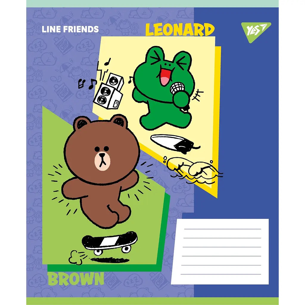 Набір зошитів Yes Line Friends Funny А5, 24 аркуші 20 шт. (767644) - фото 3