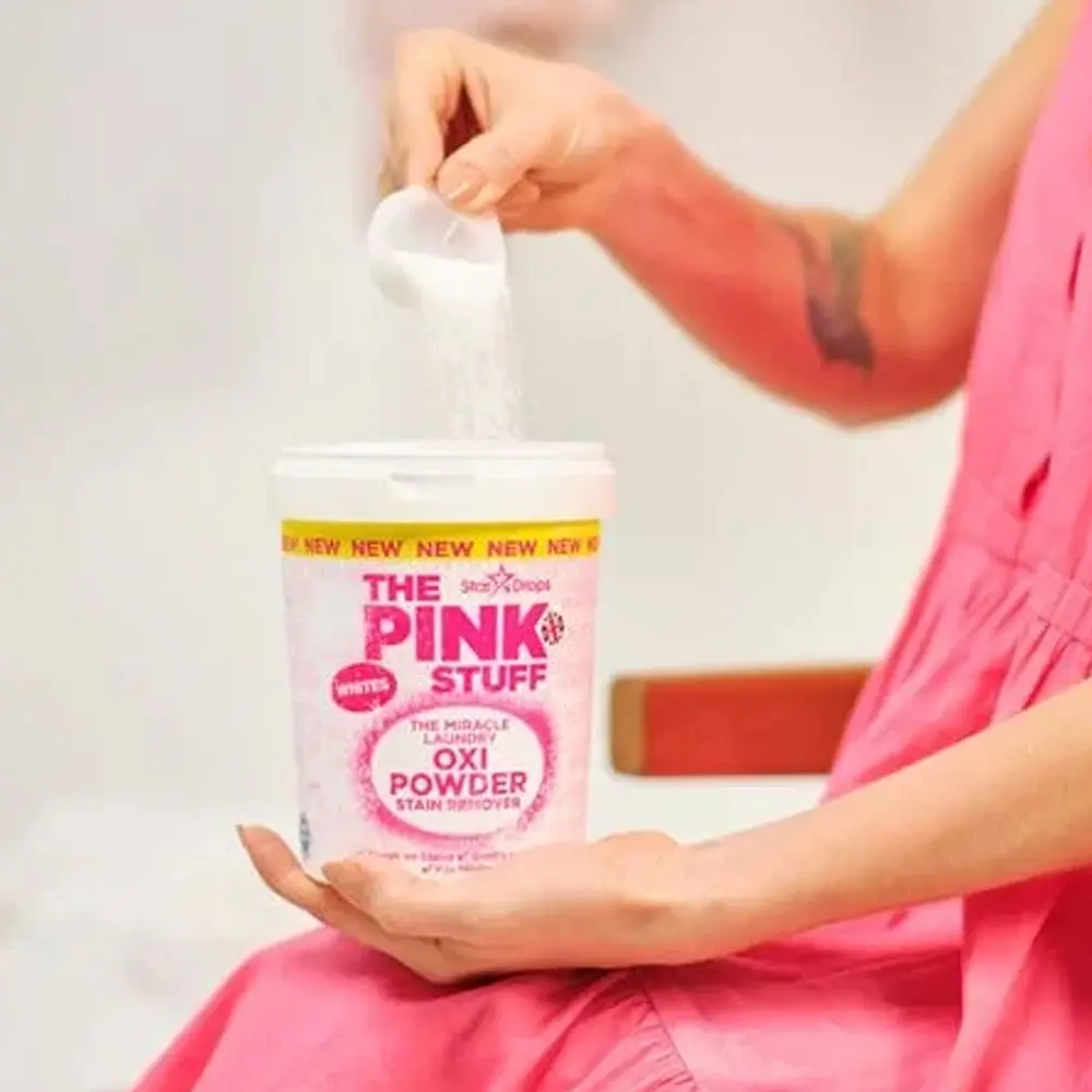 Відбілюючий порошок для видалення плям The Pink Stuff для білих тканин, 1 кг - фото 3