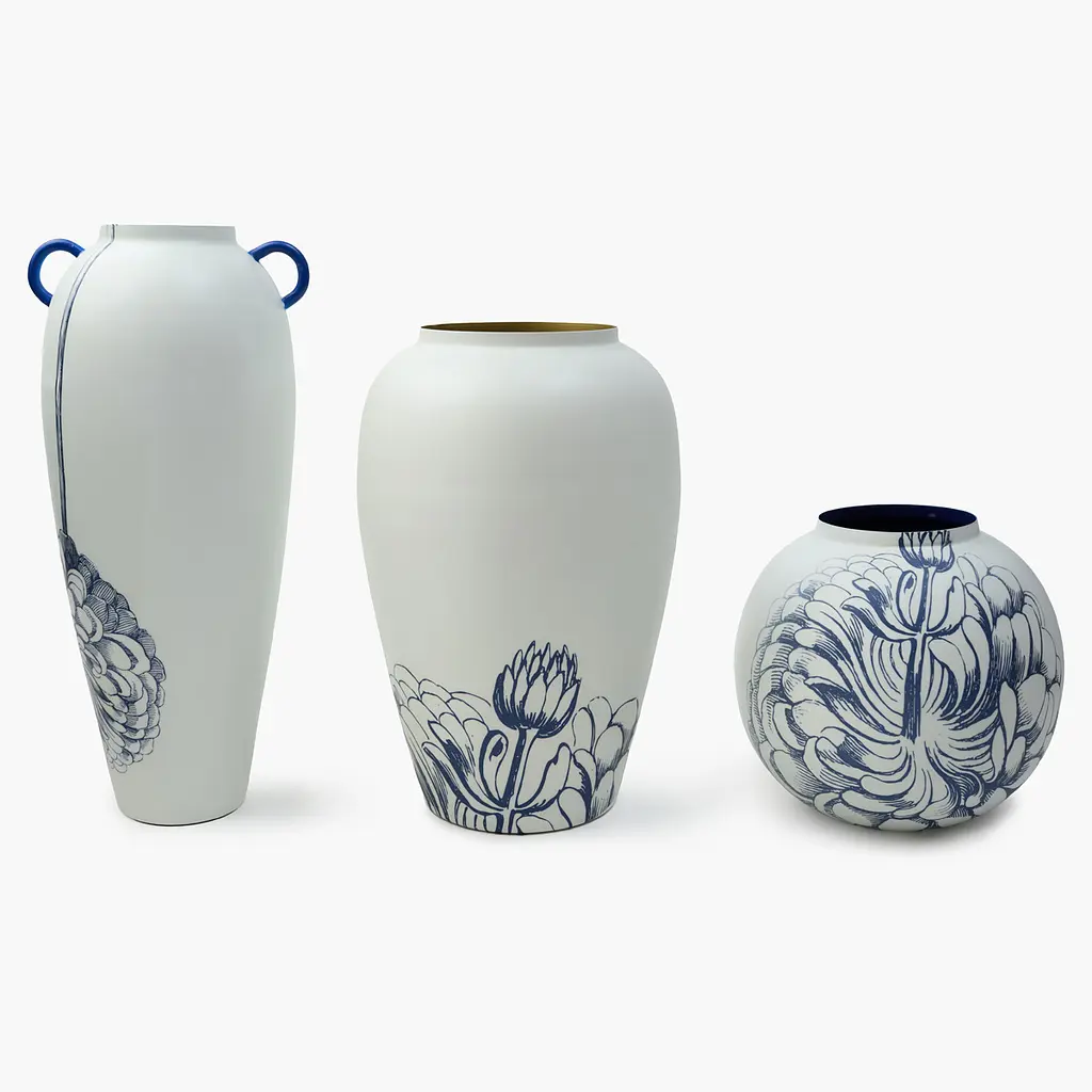 Ваза MBM HOME Элизиум железная принт золотой 230х230х350 мм (VB-01 PRINT/GOLD) - фото 10