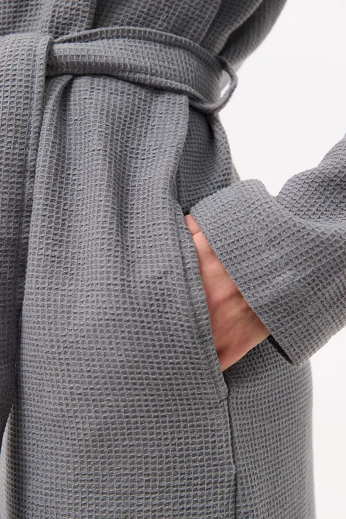 Халат-кимоно Lotus Home - Enika серый XS - фото 5