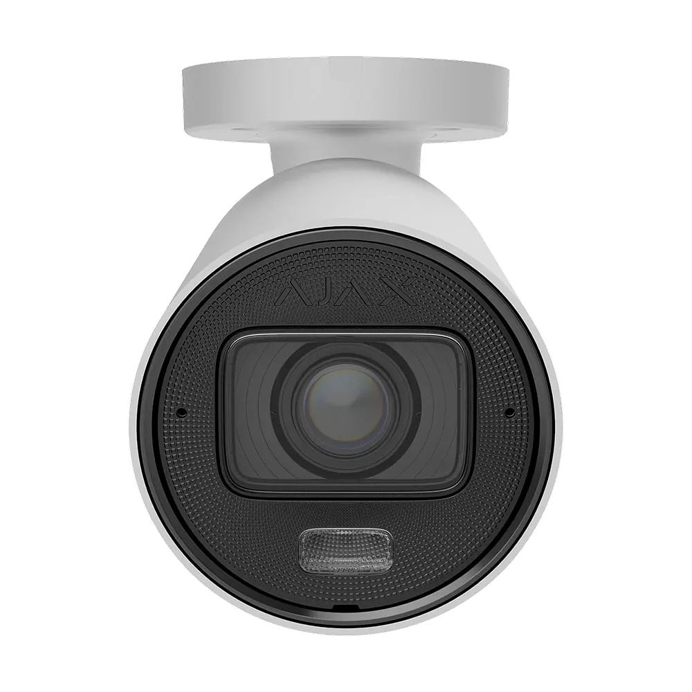 IP-відеокамера 8Mp Ajax BulletCam HLVF (8 Mp) White f=2.8-12mm, ІЧ+LED-підсвічування, з мікрофоном (26-00705) - фото 2