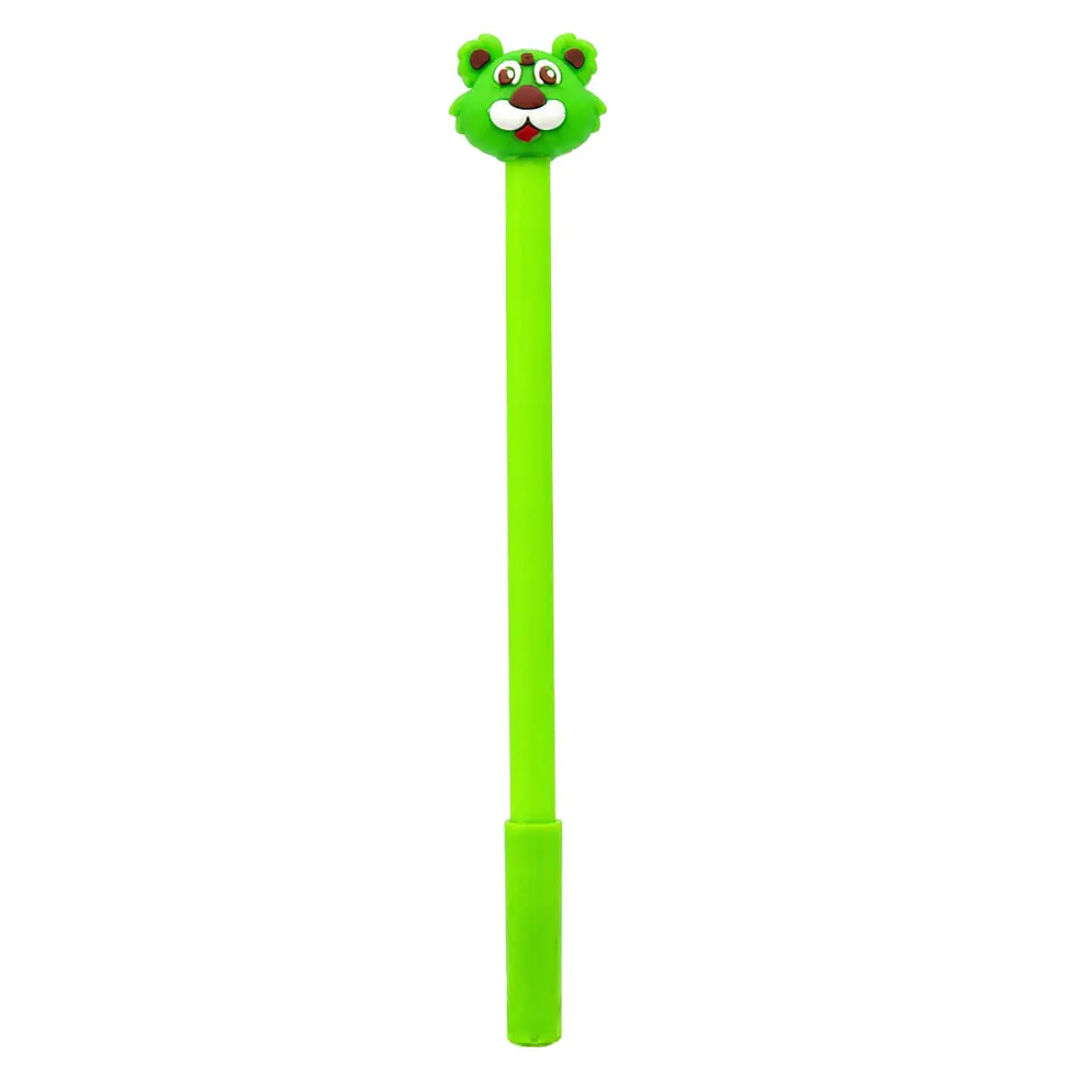 Ручка дитяча з іграшкою "Тигр" Bambi C0117-V(Green) гелева, синя