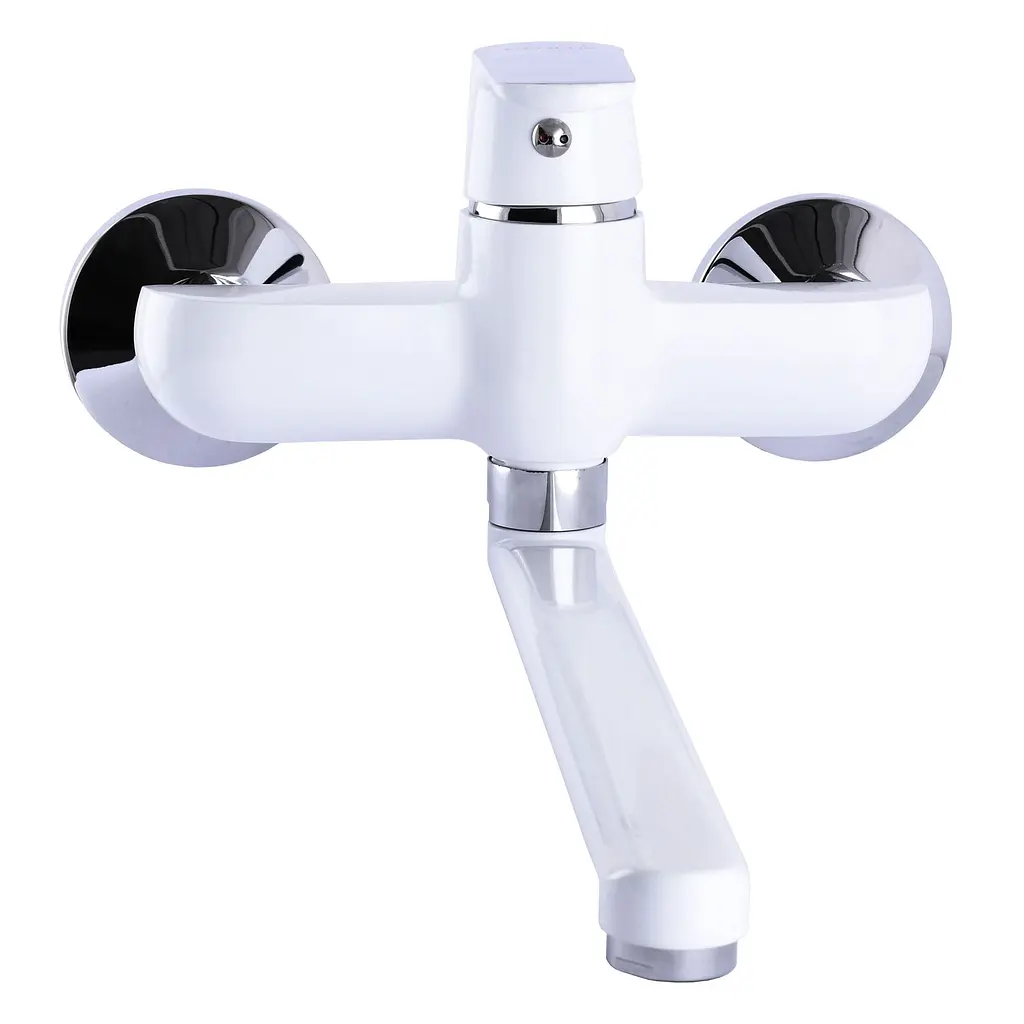 Змішувач для кухні зі стіни Globus Lux Laguna GLA-0104-7-white Білий - фото 4