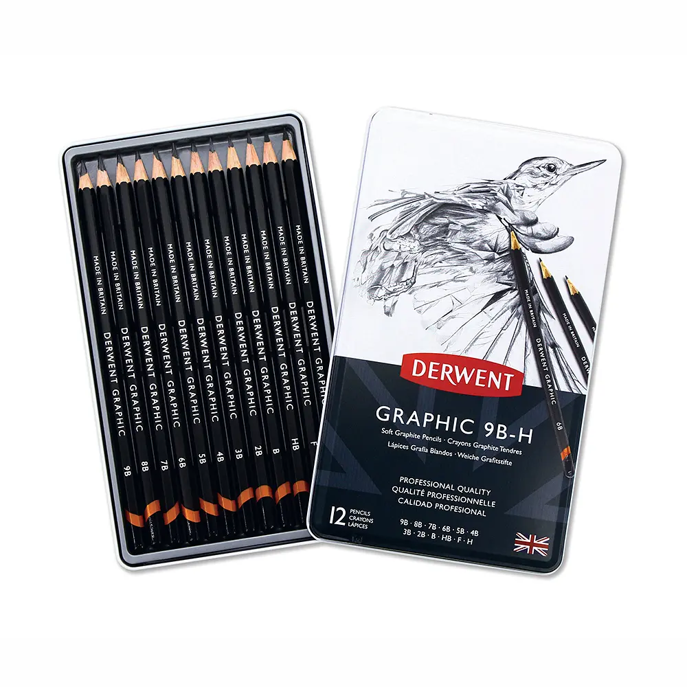 Графітні олівці Graphic Soft 12 шт Derwent - фото 2