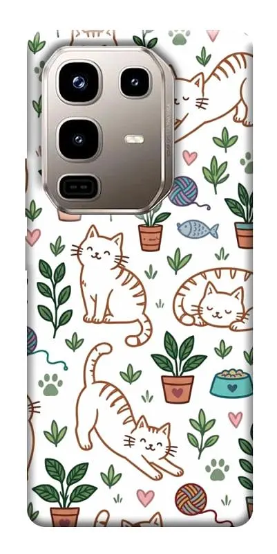 TPU чохол Demsky Cats pattern для Infinix Note 50 Pro 4G