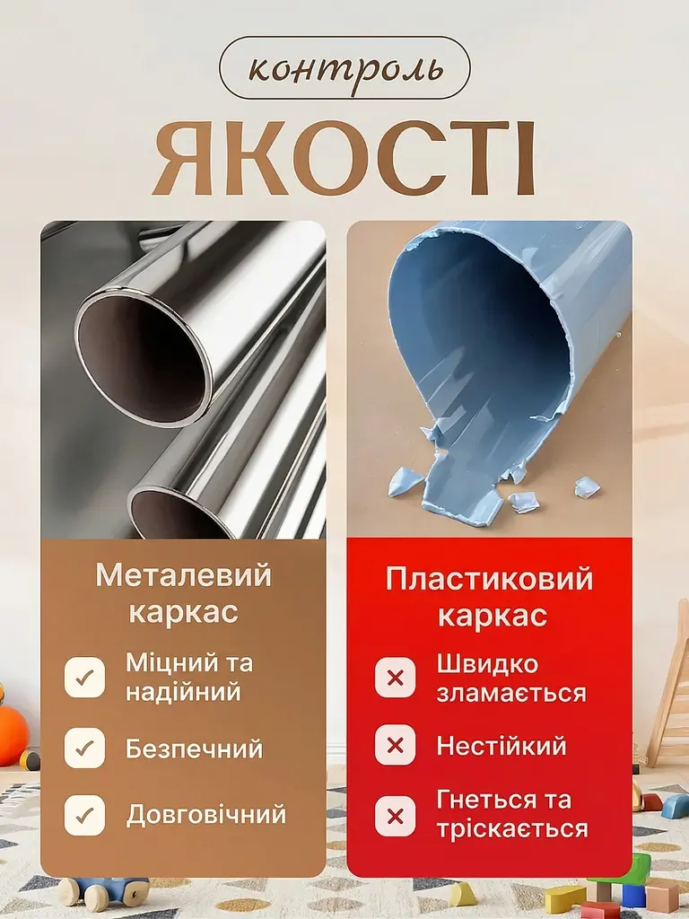 Дитячий ігровий намет-будиночок «Замок», складаний, для дому та вулиці, 130х120х105 см - фото 6