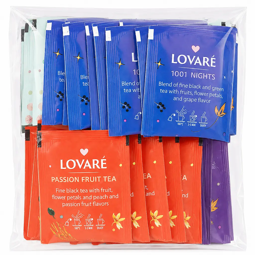 Чай чорний асорті Lovare Assorted Black Tea 100 г (50 шт. х 2 г) - фото 2