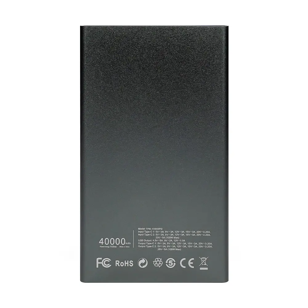 Повербанк 40000 mAh Power Bank Trinix TPB-10040PD Grey 100W (43-00076) - фото 4