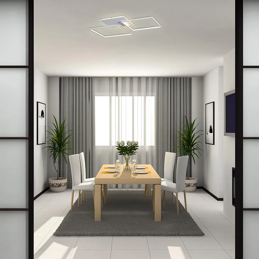 Светодиодная накладная люстра Feron AL6300 QUADRO M 90Вт белый - фото 3