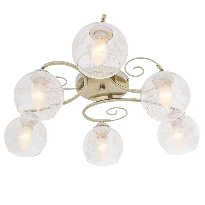 Люстра потолочная Brille E27 60W BZ (LK-587C/6) - фото 3