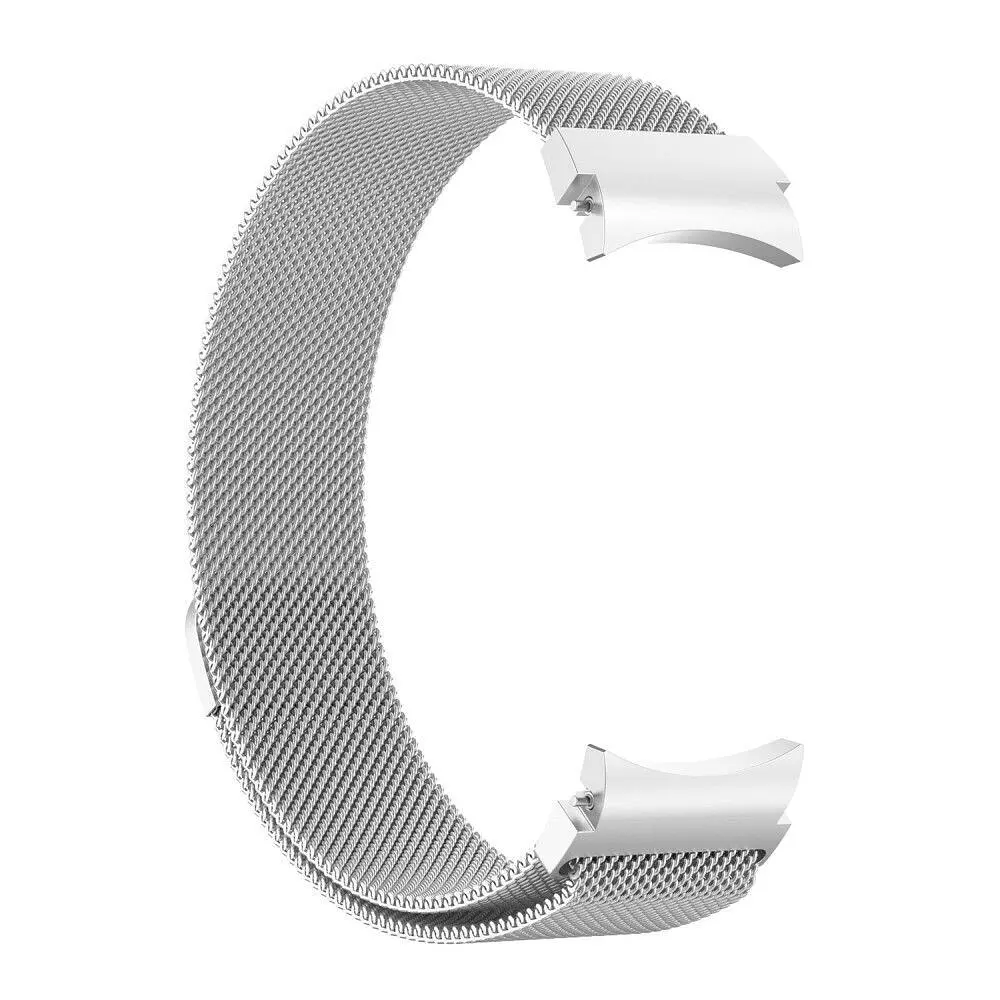 Браслет для Samsung Galaxy Watch 4 - Silver Watchbands Milanese Loop ширина крепления 20мм металлический (WB00S4MMILANESE4SILVER) - фото 3