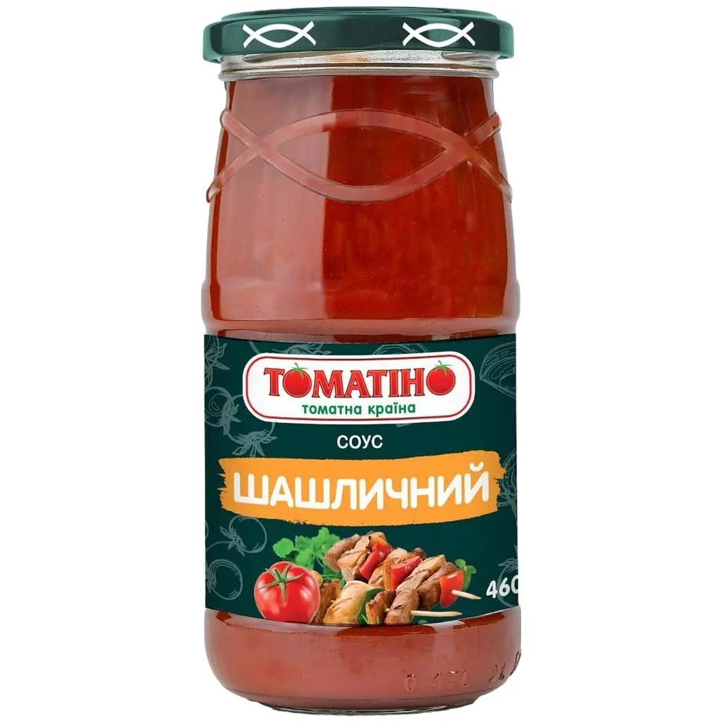 Уцінка. Набір соус томатний Томатіно Шашличний 460 г х 3 шт. - фото 1