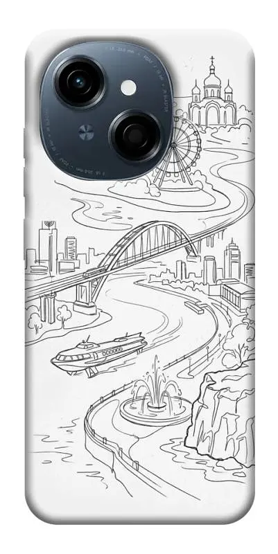 TPU чехол Demsky Dnipro spirit для TECNO Spark Go 1