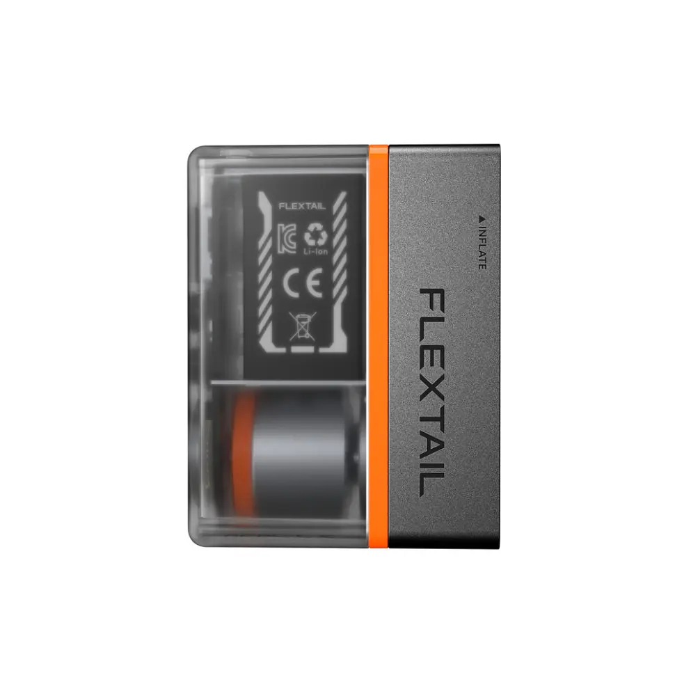 Велосипедний міні насос-задня фара Flextail Tiny Tire Pump ACS, чорний - фото 3