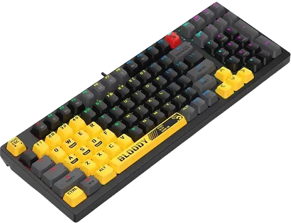 Клавіатура A4Tech S98 Bloody Sports RGB Lime Black - фото 3