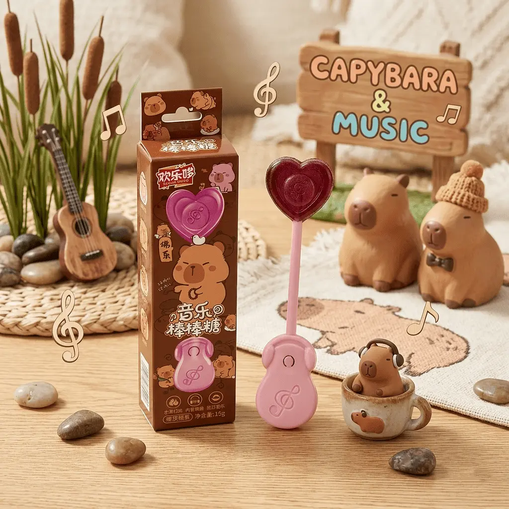 Льодяник Huanleduo Audio Lollipop Капібара 15г - фото 4