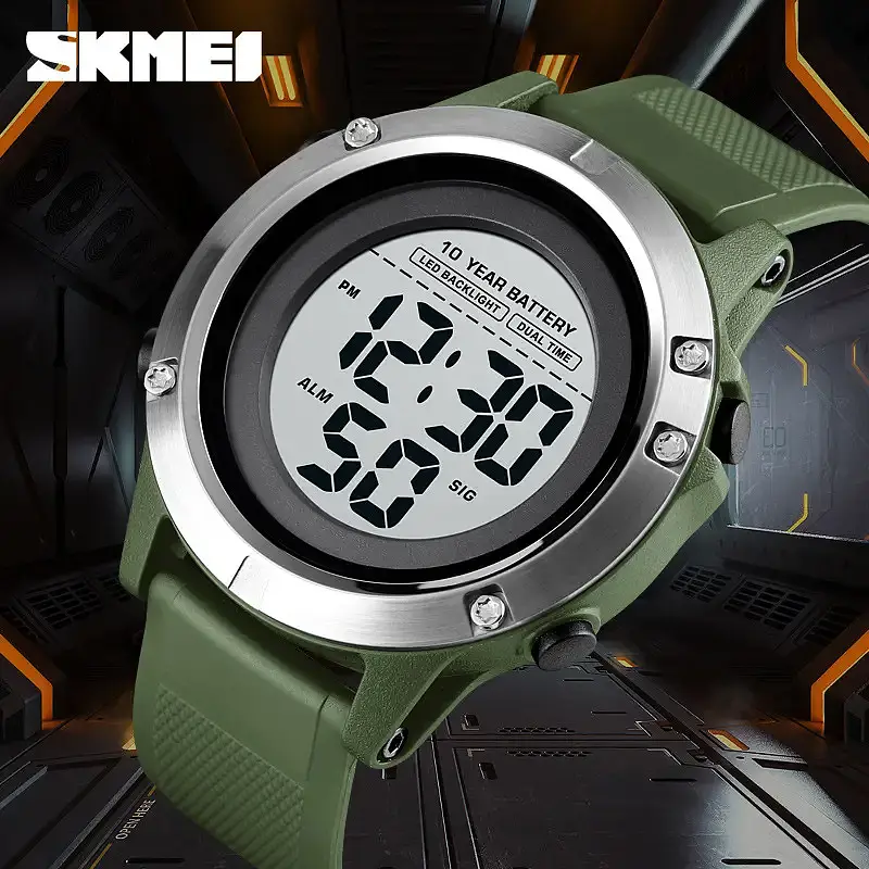 Спортивний наручний годинник Skmei 1518 (Зелений) - фото 6
