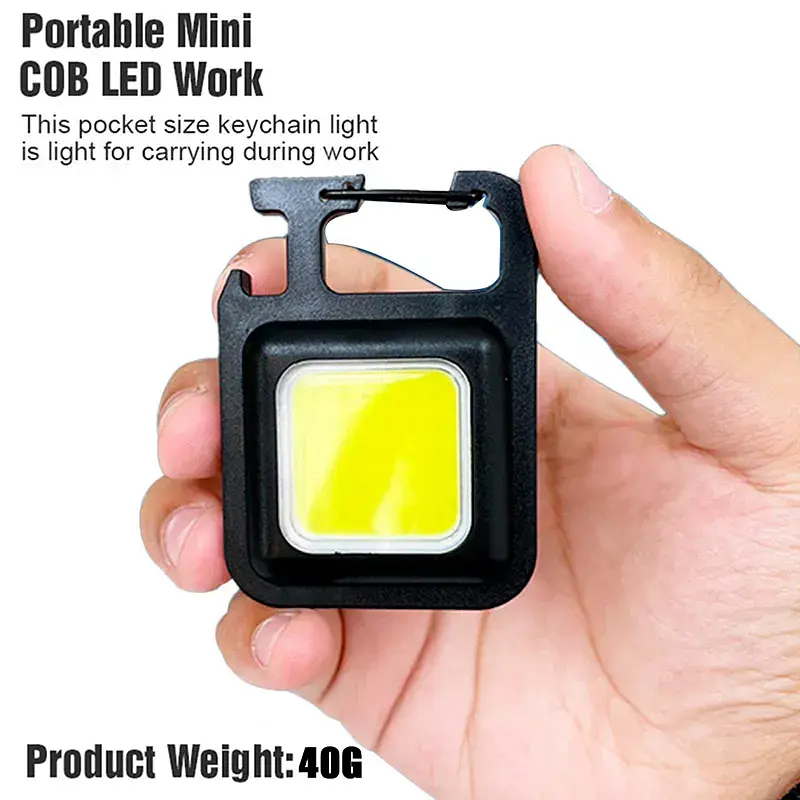 Многофункциональный фонарик DK Rechargeable Keychain Light F04 Plastic [87208] - фото 3