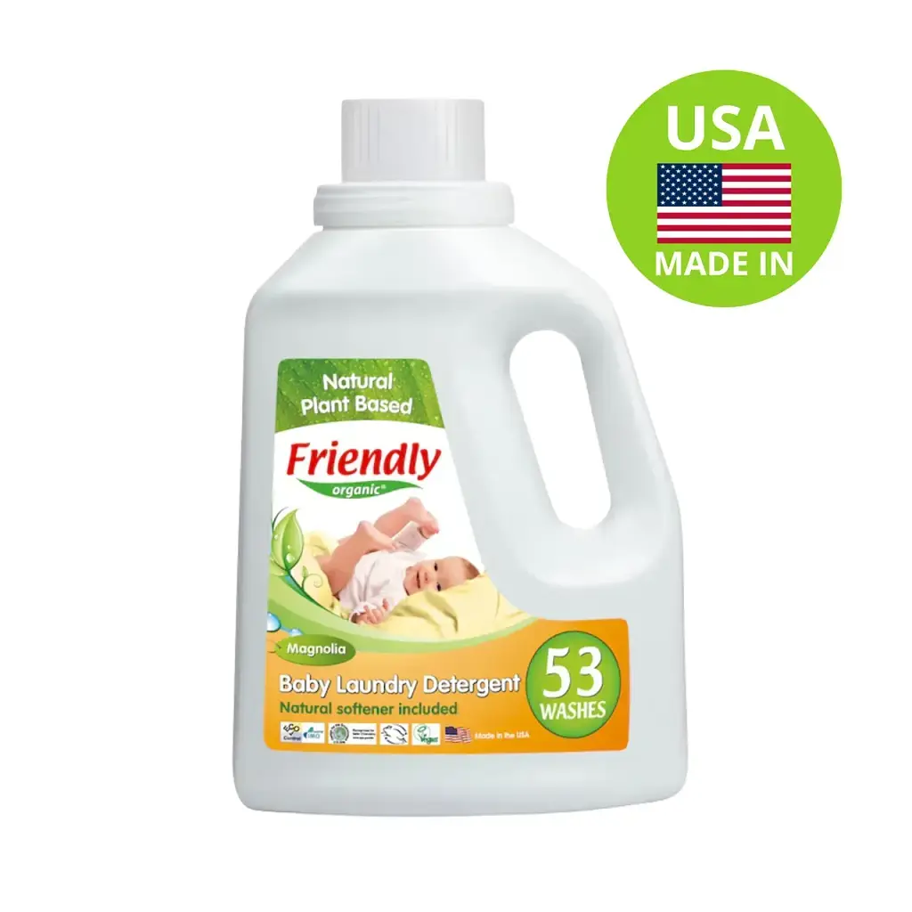Органічний рідкий пральний порошок-концентрат Friendly Organic магнолія 1,57 літрів (53 прання)