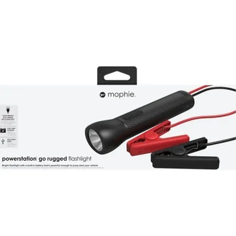 Пуско зарядний пристрій Mophie 9900mAh 2A, бустер 400A, вбудований ліхтарик 450lm, Black (53046) - фото 11
