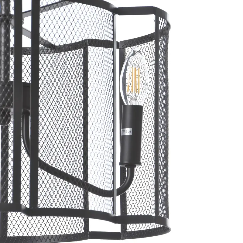 Люстра Brille лофт E14 40W BK (BL-400S/3) - фото 2