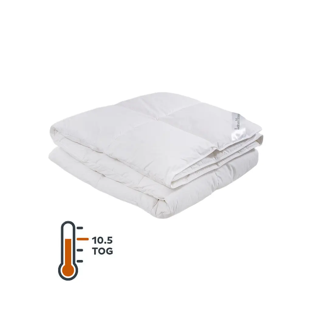 Одеяло Lotus Home - Goose 70% 10,5 tog пуховое 195x215 евро - фото 2