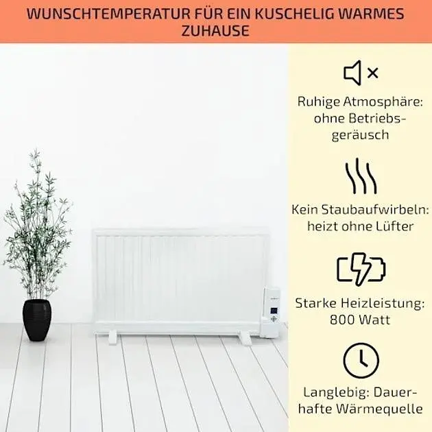 Масляный обогреватель OneConcept Wallander 800W (10033100) - фото 2