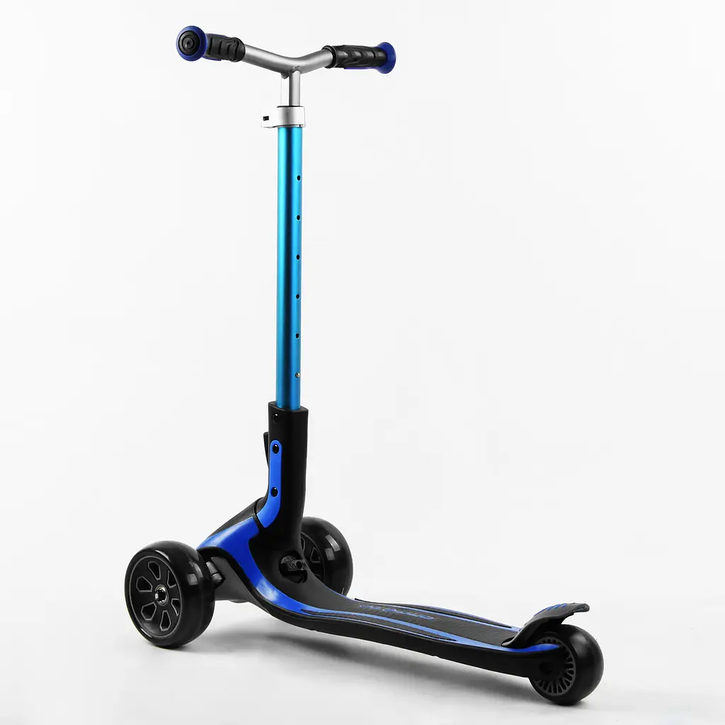 Самокат Best Scooter 69х19х38 см Черно-голубой 000231628 - фото 4