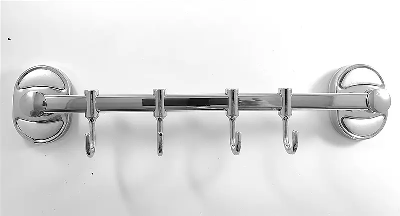 Вішалка 4 рухомі гачки Frap F1915-4 1/80, Хром - фото 2
