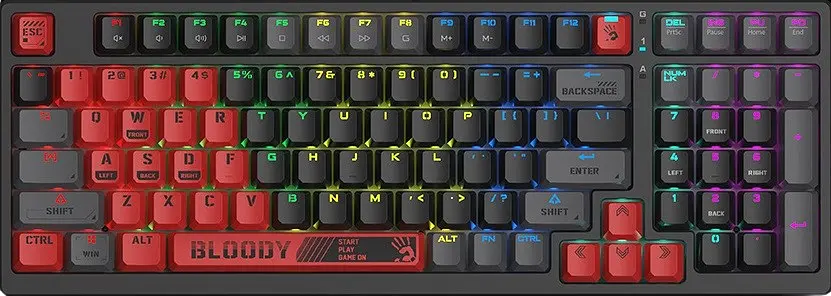 Клавіатура A4Tech Bloody S98 Sports RGB Red Black - фото 3