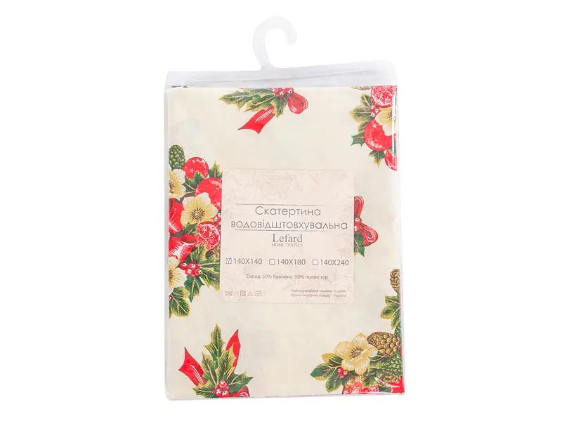 Скатерть Lefard Home Textile Pinas Beig 140х140 см водоотталкивающая (715-361) - фото 4