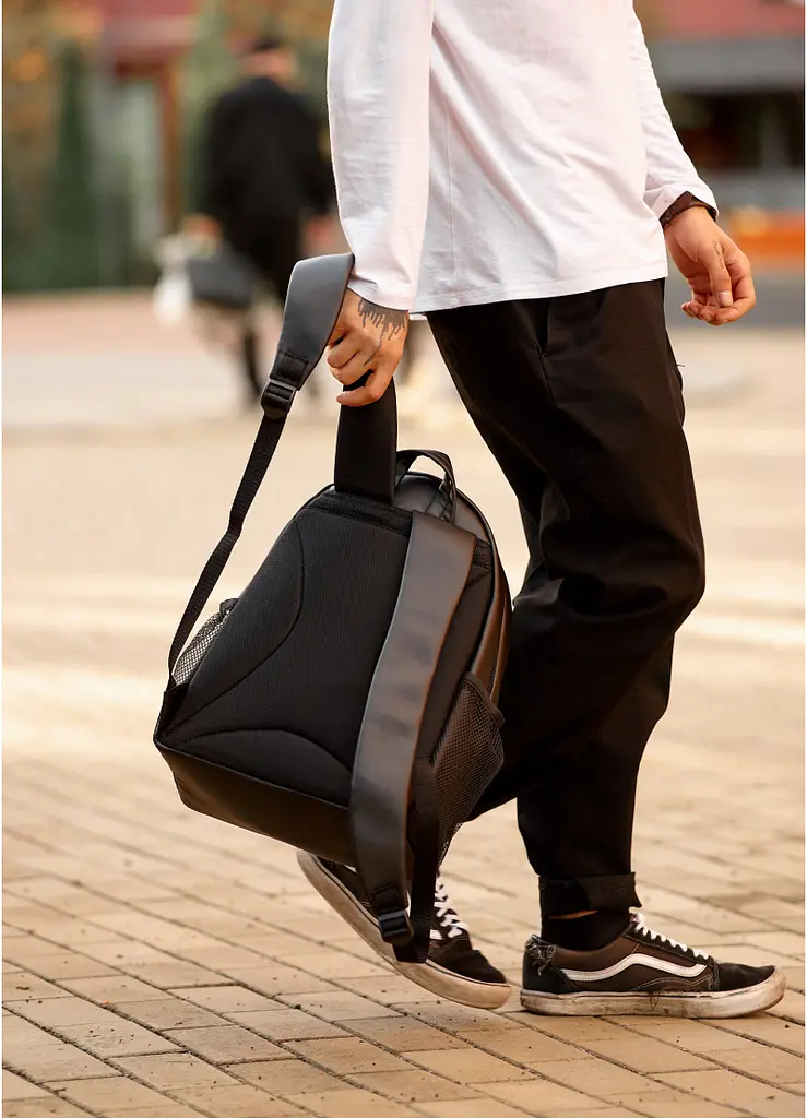 Мужской рюкзак Sambag BRIX PJT CLASSIC черный 40 х 27 х 15 см (11711001m) - фото 8