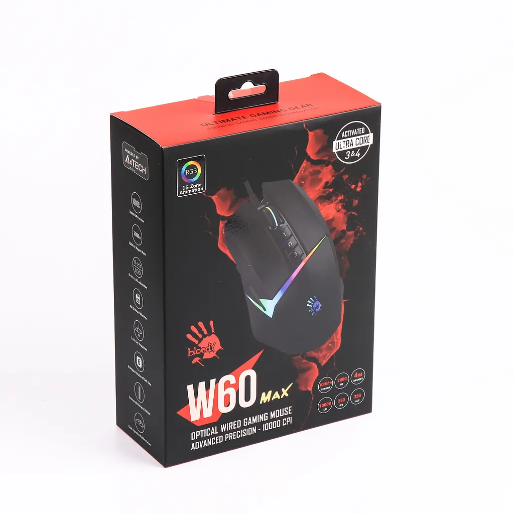 Мышь игровая A4Tech Bloody W60 Max Stone Black - фото 7